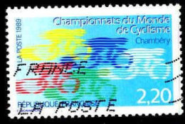 Delcampe - France Poste Obl Yv:2590 Mi:2721 Championnat Du Monde De Cyclisme Chambéry (Obl.mécanique) - Cyclisme