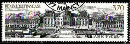 Delcampe - France Poste Obl Yv:2587 Mi:2732 Vaux Le Vicomte (TB Cachet Rond) - Châteaux