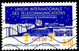 Delcampe - France Poste Obl Yv:2589 Mi:2719 UIT (Lign.Ondulées) - Télécom