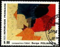 Delcampe - France Poste Obl Yv:2554 Mi:2690 Serge Poliakoff Composition (TB Cachet Rond) - Moderne