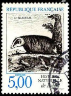 Delcampe - France Poste Obl Yv:2542 Mi:2679 Histoire Naturelle De Buffon Le Blaireau (Beau Cachet Rond) - Andere & Zonder Classificatie