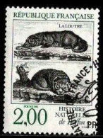 Delcampe - France Poste Obl Yv:2539 Mi:2676 Histoire Naturelle De Buffon La Loutre (TB Cachet Rond) - Andere & Zonder Classificatie