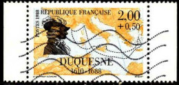 Delcampe - France Poste Obl Yv:2517 Mi:2655A Abraham Duquesne Marin (Lign.Ondulées) - Explorateurs