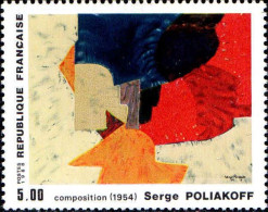 Delcampe - France Poste N** Yv:2554 Mi:2690 Composition (1954) Serge Poliakoff (Tableau) - Moderne