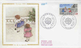 Delcampe - France Fdc Yv:2584/2585 Europa Jeux D'enfants Fdc Paris 29-4-89 - Non Classés