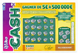 Delcampe - Carte  10.5 X 15  De La FDJ  Illiko Cash  La Française Des Jeux - Sonstige & Ohne Zuordnung