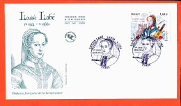 Delcampe - 12353  FDC J.F  Louise LABE Poetesse RENAISSANCE  (•◡•) Timbre De FILHON YT 5062 ◉ 1er Jour PARIS 22-05-2016 ◉ F.D.C - 2010-2019
