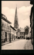 Delcampe - AK Salzwedel, Jenny-Marx-Strasse Mit Kirche - Salzwedel