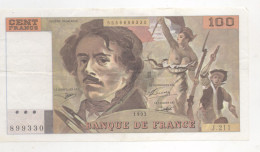 Delcampe - BILLET 100 FRANCS  1993  DELACROIX J211 SANS ACCENT A SECRETAIRE - 100 F 1978-1995 ''Delacroix''