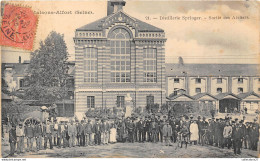 Delcampe - 94-MAISON-ALFORT- DISTILLERIE SPRINGER, SORTIE DES ATELIERS - Maisons Alfort