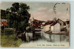 Delcampe - 1337 Vallorbe 1911 Gebrauchsspuren - 10613842 - Vallorbe