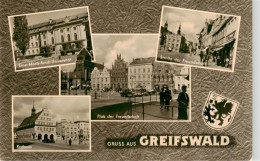 Delcampe - Greifswald Ernst Moritz Arndt Universitaet Strasse Der Freundschaft Rathaus Plat - Greifswald