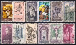 Delcampe - Spain Stamps, Correos Espana, Mix, Set 12 Used Stamps, 3526 - Sammlungen
