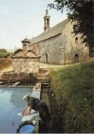 Delcampe - 29 LOCRONAN #SAN49693 RUE MOAL NOTRE DAME DE BONNE NOUVELLE ET LE LAVOIR - Locronan