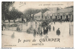 Delcampe - AYVP1-0122-29 - QUIMPER - La Cour De La Gare - Quimper