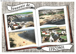 Delcampe - CS-BFP1-0653-29 - Souvenir De LESCONIL - PLOBANNALEC - Les Hôtels - Les Rochers - La Plage - L'église - Plobannalec-Lesconil