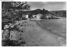 Delcampe - CS-BFP1-0683-29 - Bretagne - MORGAT - La Grande Plage Et L'hôtel De La Mer - La Falaise De Rulianec Et Ses Grottes - Morgat