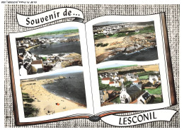 Delcampe - CS-BFP1-0652-29 - Souvenir De LESCONIL - PLOBANNALEC - Les Hôtels - Les Rochers - La Plage - L'église - Plobannalec-Lesconil