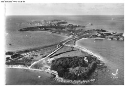 Delcampe - CQ-BFP1-1012-29 - CARANTEC - En Avion Au-dessus - Vuee Générale De L'ile Callot - Carantec