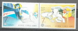 Delcampe - 1988 - Cyprus (Republic) - MNH - Transport And Communication - Europa CEPT  - 2x2 Se Tenant Stamps - Face Value - Neufs