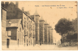Delcampe - M -VORST _   FOREST - 1912 -Vue Sur Les Maisons Ouvrières - Rue Du Chat  Edit. Lagaert No. 16 - Forest - Vorst