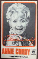 Delcampe - ANNIE CORDY - Carte Pré-autographiée - CBS Disques - Attori E Comici 