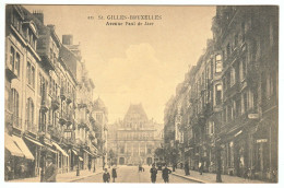 Delcampe - 825 St. Gilles-Bruxelles / Avenue Paul De Jaer / Ed. B.B. [BB Sint Saint Gillis Dejaer Dejaerlaan Pharmacie Coiffeur] - St-Gilles - St-Gillis