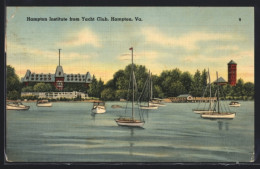 Delcampe - AK Hampton, VA, Hampton Institute From Yacht Club - Hampton