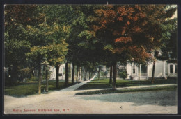 Delcampe - AK Ballston Spa, NY, Malfa Avenue - Otros & Sin Clasificación