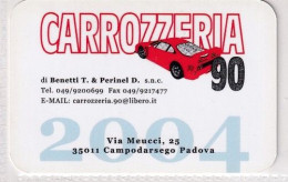 Delcampe - Calendarietto - Carrozzeria - Benetti - Campodars - Petit Format : 2001-...