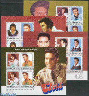 Delcampe - Saint Vincent 1985 Elvis Presley 4 S/s, Mint NH, Performance Art - Elvis Presley - Music - Popular Music - Elvis Presley