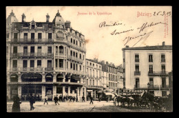 Delcampe - 34 - BEZIERS - AVENUE DE LA REPUBLIQUE - MAGASIN DE L'EDITEUR E. DIANOUX (E.D.B) - Beziers