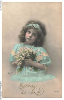 Delcampe - ASBP5-0259-ENFANTS - JEUNE FILLE ET UN BOUQUET DE FLEURS - Abbildungen
