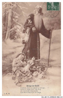 Delcampe - CAR-AEZP13-0725-FILLETTE-POUPEE - Neige De Noel - Pere Noel - Santa Claus