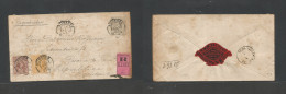 Delcampe - NETHERLANDS. 1893 (13 Nov) Nijmegen - Argentina, Rosario De Santa Fe (11 Dec) Republic Multifkd + 2 1/2c Grey Stat Env + - Sonstige & Ohne Zuordnung