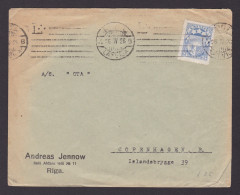 Delcampe - LATVIA 1926, Advertising Cover From Riga To Copenhagen Denmark - Lettonie