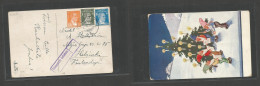 Delcampe - TURKEY. 1939 (15 Dec) Izmit - Finland, Helsinki. Tricolor Multifkd Ppc. Arrival Due Cachet. Out Of Nazi Censorship. Inte - Autres & Non Classés