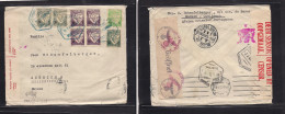 Delcampe - PORTUGAL-MOZAMBIQUE. 1943 (19 Jan) Macuse - Switzerland, Zurich. Multifkd Luisiadas Issue At 1,90 Esc Rate, Tied Blue He - Sonstige & Ohne Zuordnung