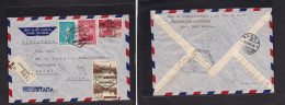 Delcampe - PORTUGAL-MOZAMBIQUE. 1949 (20 May) Naciaia, Quelimane - Switzerland, Bern (28 May) Via LM Registered Multifkd Env At 14, - Sonstige & Ohne Zuordnung