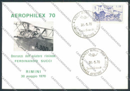 Delcampe - Rimini Città Aviazione Filatelia FG Cartolina ZF5195 - Rimini