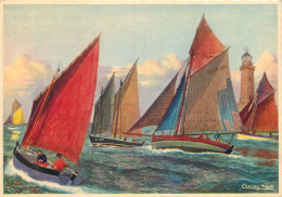 Delcampe - ILLUSTRATION BATEAUX VOILIERS - Segelboote