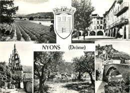 Delcampe - 26 NYONS MULTIVUES BLASON - Nyons