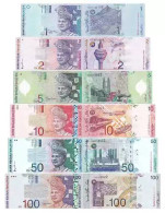 Delcampe - Malaysia Paper Money 1996 - 2004  Banknotes  1 -100 Ringgit  UNC Banknote Random Year Full Set - Malaysie