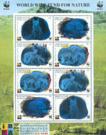 Delcampe - KYRGHISTAN 1999-W.W.F.-Renard-hologramme-flt 2x4 - Ungebraucht