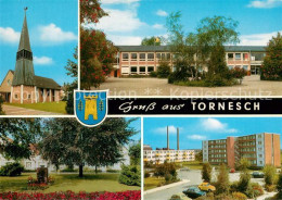 Delcampe - Tornesch Kirche Park Schule Wohnblock - Tornesch