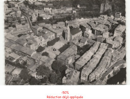 Delcampe - LE CHEYLARD: Le Centre Et La Place Vue Aérienne 10x15 - Très Bon état - Le Cheylard