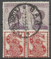 Delcampe - Italia Regno 1924 Pubblicitari C.50 Singer In Coppia VFU - Werbepostkarten