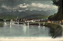 Delcampe - CPA Grenoble L'Isere Et La Chaine Des Alpes - Grenoble