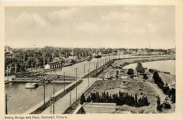 Delcampe - CORNWALL, ONTARIO - SWING BRIDGE AND PARK - PECO - - Autres & Non Classés