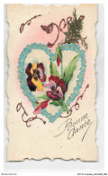 Delcampe - ATZP1-0028-FANTAISIE - Bonne Annee - Fleurs - Bouquet De Fleurs - Bestickt